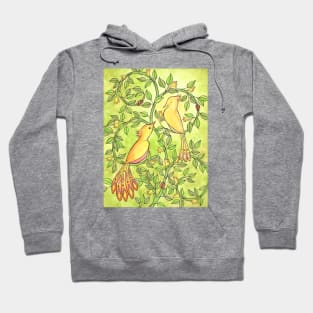 Budding birds romance Hoodie